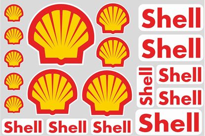 Picture of Shell Track and street race sponsor Sticker Sheet