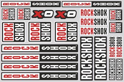 Picture of Rock Shox Track and street race sponsor Sticker Sheet