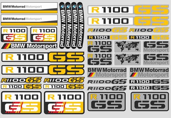 Picture of "R 1100GS" BMW  Sticker Sheet
