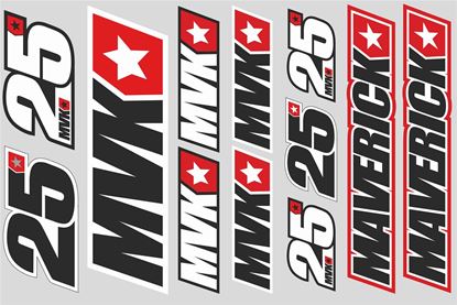 Picture of Maverick Vinales 25 Sticker Sheet