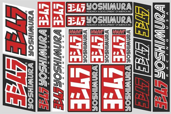 Picture of "Yoshimura"  Track and street race sponsor Sticker Sheet