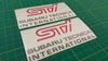 Picture of Impreza STi  version 1 - 4 fog cover Decals / Stickers SILVER