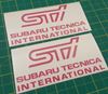 Picture of Impreza STi Version 1 - 4 fog cover Decals / Stickers PICK COLOUR