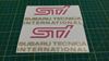 Picture of Impreza STi version 1 - 4 fog cover Decals / Stickers GOLD