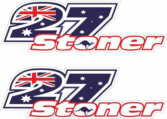 Picture of "Casey Stoner 27" Decals / Stickers