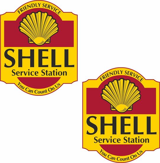 Picture of Shell Service Station Decals / Sticker