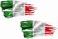 Picture of Italia Broken Flag Decals / Sticker