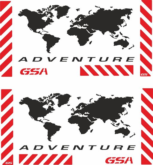 Picture of BMW GSA Touratech Reflective Panner Decal / Sticker kit