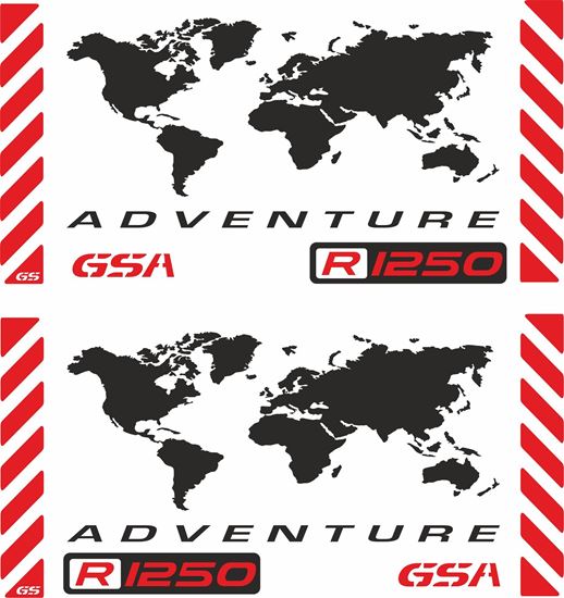 Picture of BMW R 1250GS Touratech Reflective Panner Decal / Sticker kit
