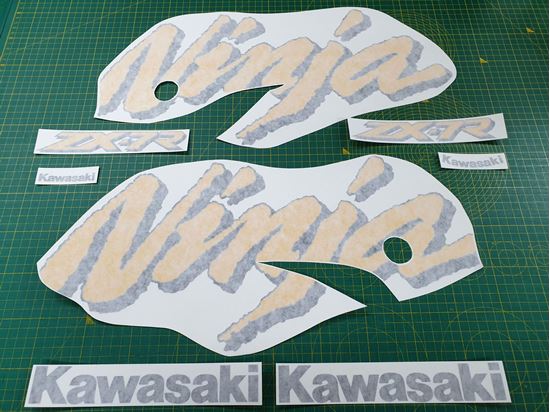 Picture of Kawasaki ZX -7R 1998 replacement Decals / Stickers CUSTOM COLOURS