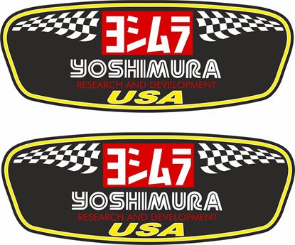 Picture of "Yoshimura USA" Track and street race sponsor Decals / Stickers