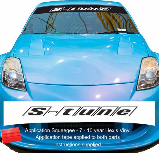 Picture of "S- tune" Sunstrip  / Sticker