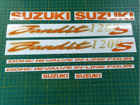 Picture of Suzuki Bandit GSF 1200S Decals / Stickers Orange & Gold