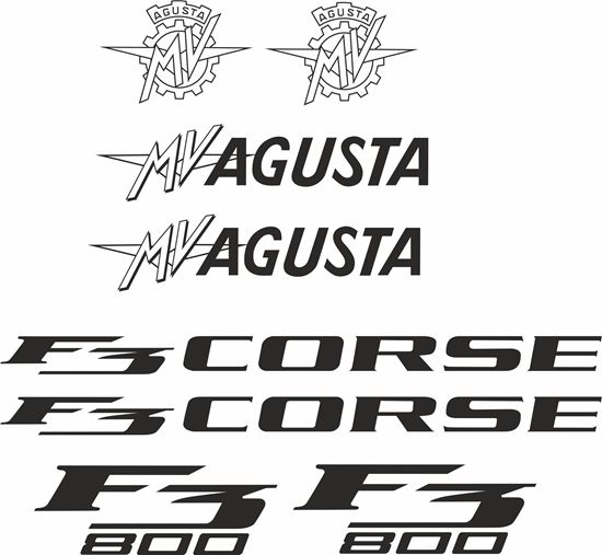 Picture of MV Agusta F3 800 Corse Decals / Stickers