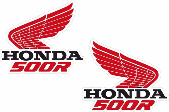 Picture of Honda CR / XR / XL 500R replacement Tank Decals / Stickers
