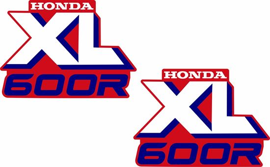 Picture of Honda XL 600 / 600R  replacement Tank Decals / Stickers