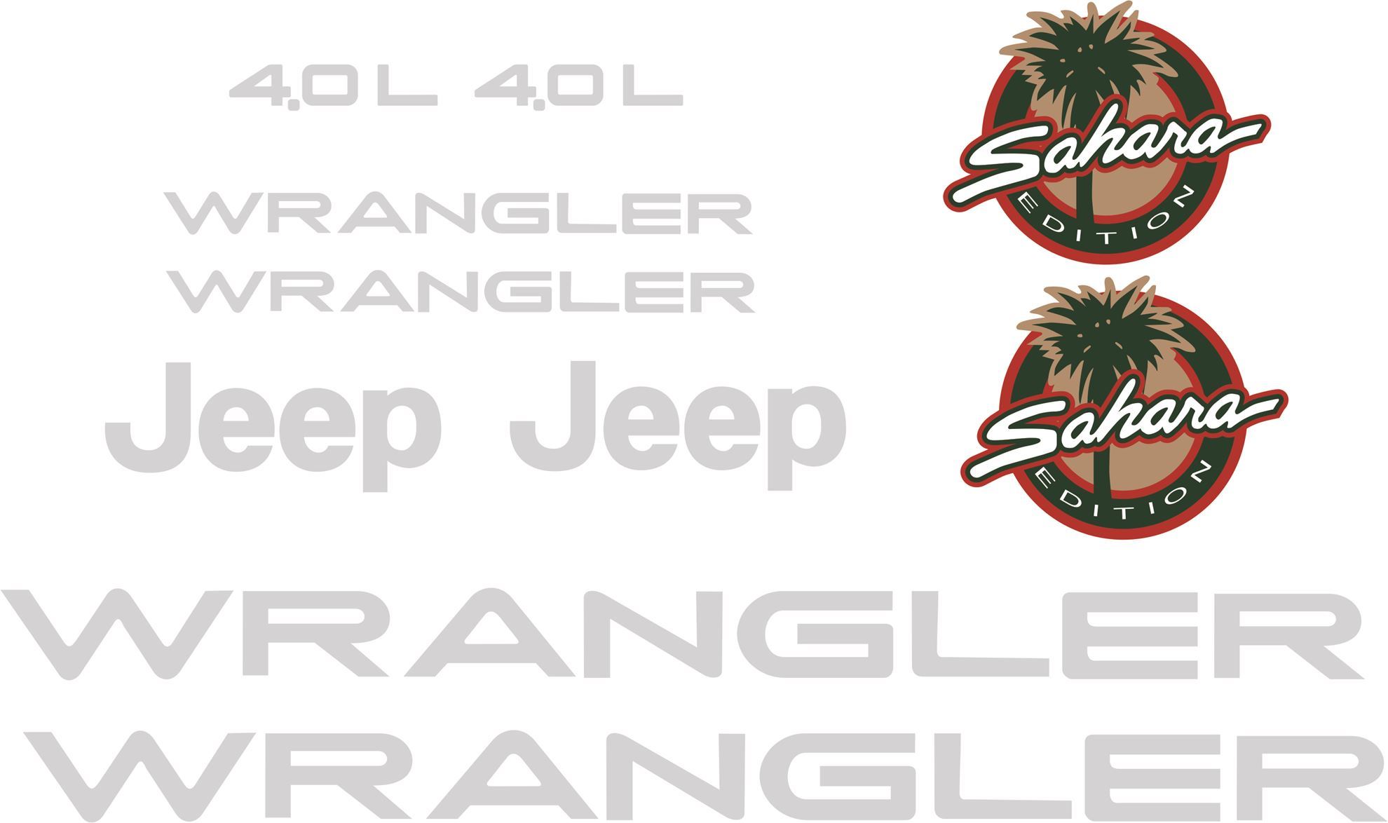 Zen Graphics Jeep Wrangler Sahara Edition 4.0L replacement Hood