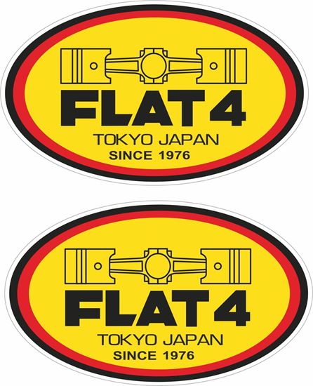 Picture of Flat 4  Decals / Stickers