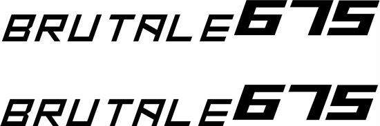 Picture of MV Agusta Brutale 675 Decals / Stickers