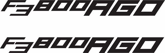 Picture of MV Agusta F3 800AGO Decals / Stickers