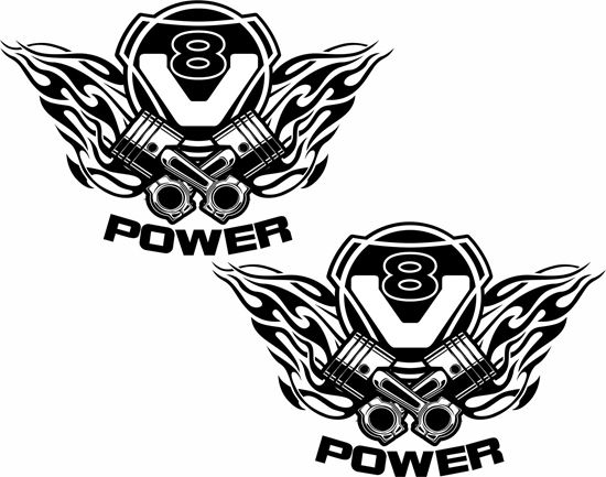 Picture of Scania V8 Power Decals / Stickers