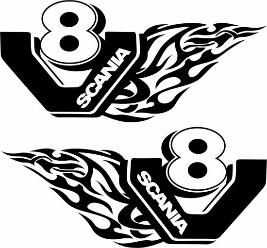 Picture of Scania V8 Decals / Sticker