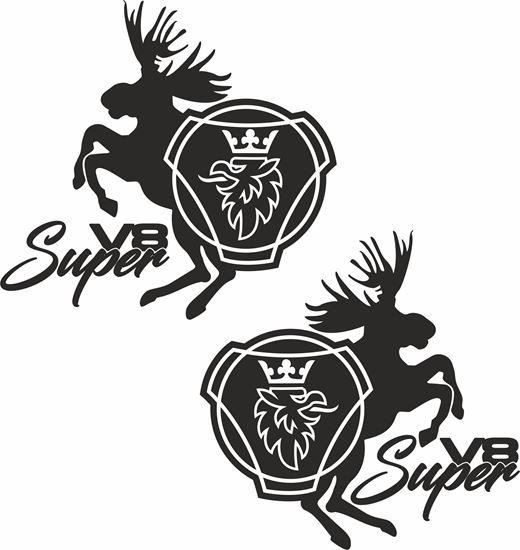 Picture of Scania V8 Super Decals / Stickers