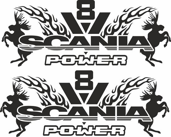 Picture of Scania V8 Power Decals / Stickers