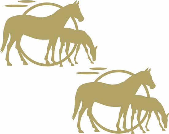 Picture of Kentucky Camp Horses panel  Decals  / Stickers