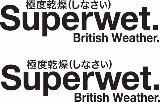 Picture of "Superwet" JDM  Decals / Stickers