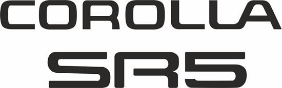 Picture of Corolla AE86 SR5 replacement rear hatch Decals / Stickers