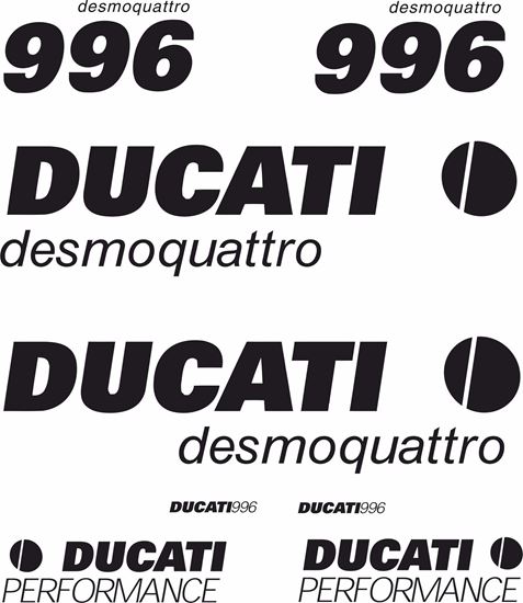 Picture of Ducati 996 desmoquattro Decals / Stickers kit