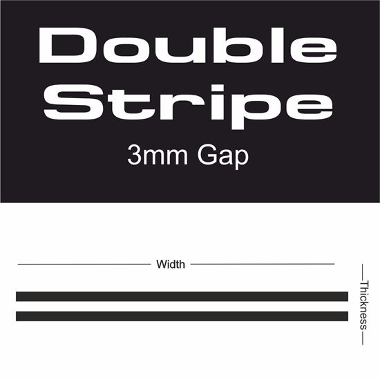 Picture of Double Stripe 3mm gap