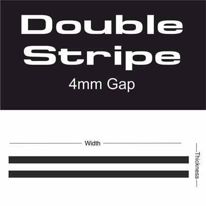 Picture of Double Stripe 4mm gap