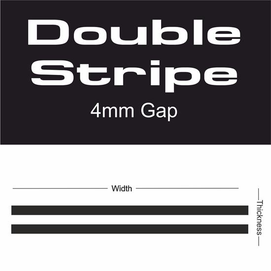 Picture of Double Stripe 4mm gap