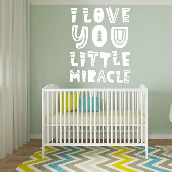 Picture of "I love you little miracle" Wall Art sticker