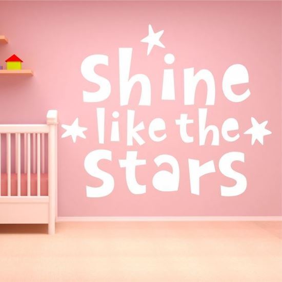 Picture of "Shine like the stars"  Wall Art sticker