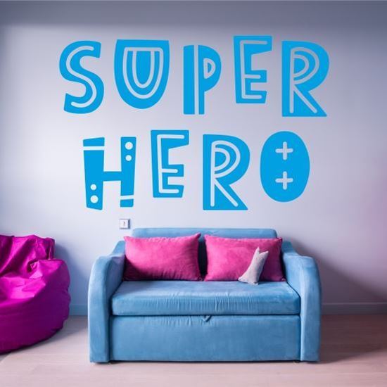 Picture of "Super hero"  Wall Art sticker