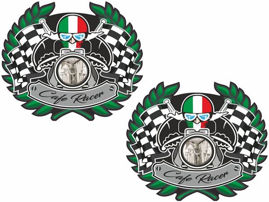 Picture of Cafe Racer Shield Decals / Stickers