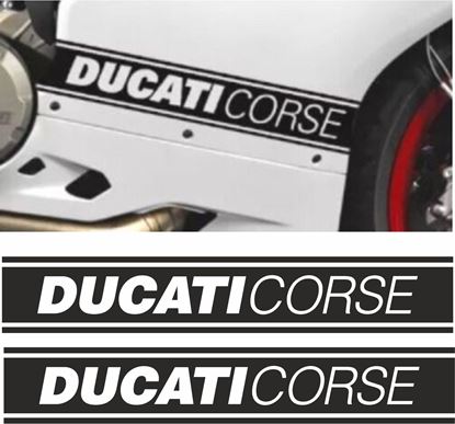 Picture of Ducati Corse side Fairing Strip / Stencil Decals / Stickers