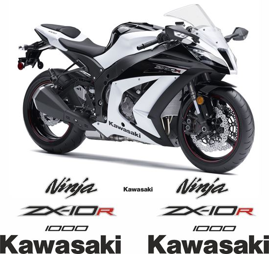 Picture of Kawasaki ZX-10R Ninja 2013 Replacement Decals / Stickers