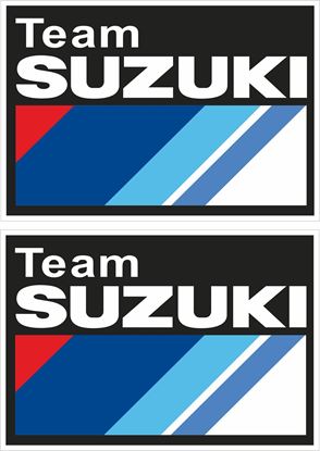 Picture of "Team Suzuki"  Track and street race sponsor Decals / Stickers