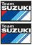 Picture of "Team Suzuki"  Track and street race sponsor Decals / Stickers