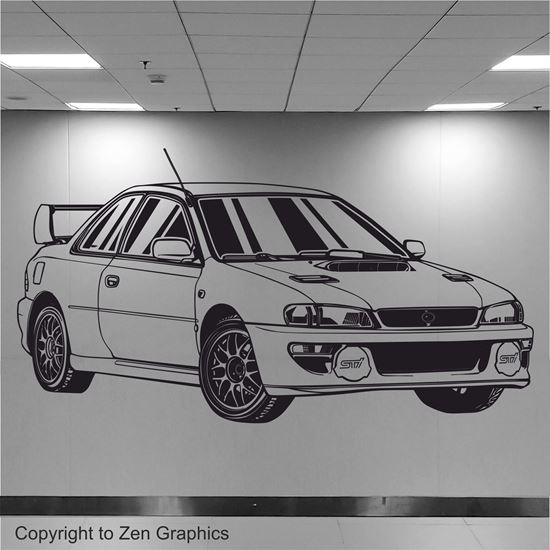 Picture of Subaru Impreza RB22 Wall Art sticker