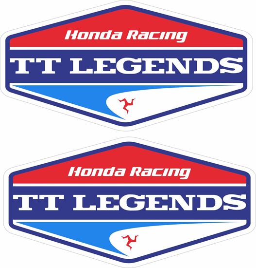 Picture of "Honda Racing TT Legends"  Track and street race sponsor Decals / Stickers