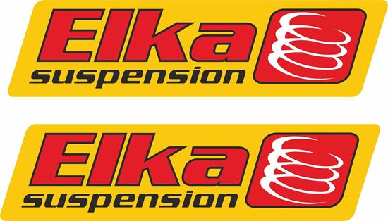 Picture of "elka Suspension"  Track and street race sponsor Decals / Stickers