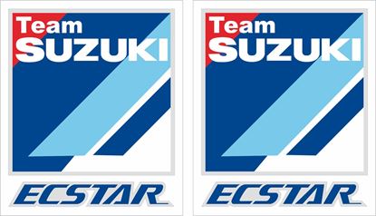 Picture of "Suzuki Team Ecstar"  Track and street race sponsor Decals / Stickers