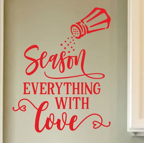 Picture of "Season Everything with Love"  Wall Art sticker