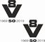 Picture of Scania "V8 1969 50 2019"  Panel Decals / Stickers