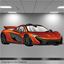 Picture of McLaren P1 Wall Art sticker (full colour)